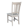 International Concepts San Remo Splatback Chair, Washed Gray Taupe 1C09-10